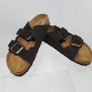 Birkenstock Arizona Mocha Suede NARROW Soft Bed 40